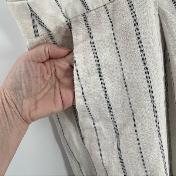 NWT Old Navy Taylor Wide Leg Linen Blend Pockets Extra High Rise Trousers Pants - Picture 3 of 13